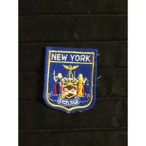 State of New York NY EXCELSIOR Patch Sew On or Iron On Vintage Police Logo